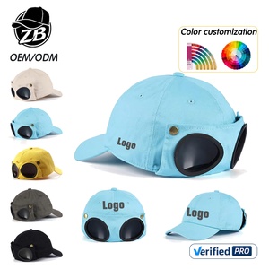 Gorra de béisbol con logotipo personalizado para hombre, con gafas de <span class=keywords><strong>sol</strong></span> integradas, protección UV para exteriores, gorra de béisbol para deportes y viajes - Product Image 1
