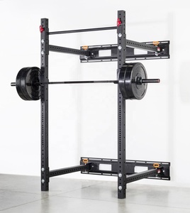 Power <span class=keywords><strong>Rack</strong></span> Pieghevole in Metallo con Logo Personalizzato Montato a Parete per Uso Commerciale Modello CF Gabbia per <span class=keywords><strong>Squat</strong></span> Attrezzatura da Palestra per Allenamento Fitness - Product Image 3