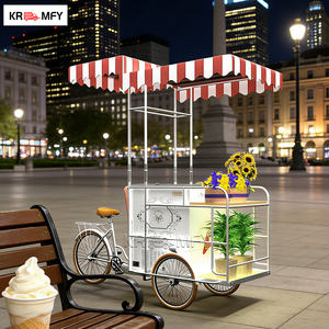 Nouveau design de tricycle électrique en fibre de verre avec capacité de chargement pour solution d'entreprise alimentaire mobile, chariot de café et de crème glacée - Product Image 4