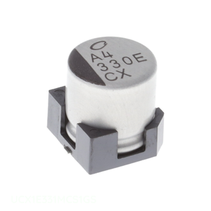 Condensateur original UCX1E331MCS1GS CAP ALUM 330UF 20% 25V SMD à montage en surface 330 uF - Product Image 1