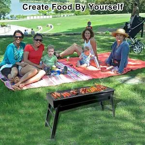 Parrilla de hierro plegable <span class=keywords><strong>para</strong></span> acampada, máquina de parrilla de carbón, parrilla de barbacoa turca, color negro, el mejor <span class=keywords><strong>precio</strong></span> - Product Image 6