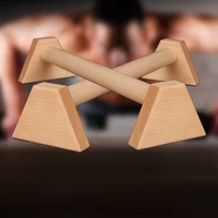 CHENGMO SPORTS Factory Direct 20CM Manche en bois de hêtre de qualité supérieure Push up Stand Hexagon Pull Up Bar Bars Parallettes en bois