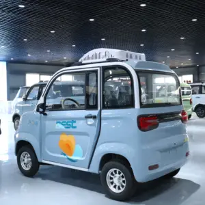 Kendaraan listrik kecil biaya rendah, mobil listrik Mini EV 4WD 4-tempat duduk dengan Motor 2024 W 1000