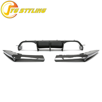 Diffuseur arrière en fibre de carbone sèche de style V pour BMW M3 F80 M4 F82 F83, pare-chocs arrière en carbone véritable, accessoires extérieurs, kits carrosserie 3 pièces