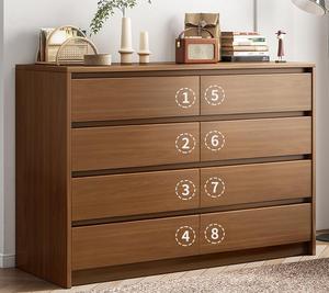Nuovissimo Mobile in Legno con Ampio Spazio di Archiviazione, 8 Cassetti, Cassettiera in Legno, <span class=keywords><strong>Camera</strong></span> da Letto - Product Image 3