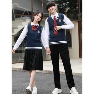 Ensemble de gilets personnalisés pour collégiens et lycéens, tenue de chorale, uniforme de classe de fin d'études pour <span class=keywords><strong>concours</strong></span> de discours et récitation poétique - Product Image 1