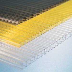 Feuille de serre moderne à deux parois avec plaques de toiture en plastique <span class=keywords><strong>polycarbonate</strong></span> couleur fumée jaune <span class=keywords><strong>Prix</strong></span> de couverture de terrasse - Product Image 5