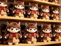 Peluche personnalisée Chat Fille, Jouet Mignon en Peluche, Poupée Anime pour Collection, Cadeau, OEM ODM, Peluche Chat Fille Personnalisée