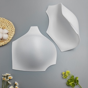 Coussinets de soutien-gorge ronds populaires de haute qualité, confortables, de forme ovale, grande taille, avec support, surface respirante, en mousse éponge, doux - Product Image 3