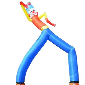 custom clown cartoon Cheaper 6m Tall Colorful double Leg Inflatable Sky Dancers