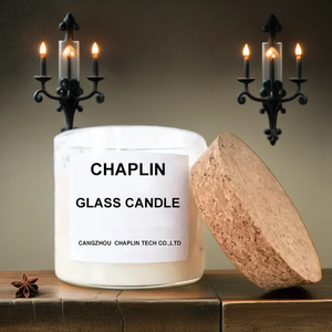 Barattolo <span class=keywords><strong>Portacandele</strong></span> Vuoto <span class=keywords><strong>in</strong></span> <span class=keywords><strong>Vetro</strong></span> Borosilicato Alto con Coperchio <span class=keywords><strong>in</strong></span> Sughero Fatto a Mano da 100 150 200 250 300 350 400ml - Product Image 3