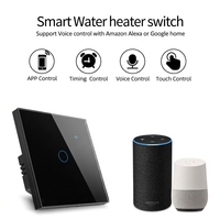 OCY 40A Smart Life pour la Famille Européenne, Interrupteur Intelligent Sans Fil Zigbee, Panneau en Verre Trempé, Interrupteur Tactile pour Chauffe-Eau Intelligent
