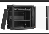 Armoire réseau murale de luxe 12U, rack de serveur de centre de données 19 pouces