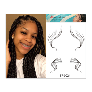 Nuovi disegni tendenza di bellezza delle persone che tatuano i loro bordi adesivi per tatuaggi per capelli per bambini per il trucco delle ragazze - Product Image 3