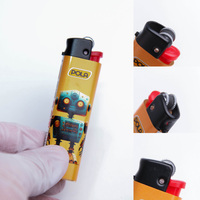 Briquet à gaz jetable en plastique durable, design européen, fabriqué en Chine, pour cigarettes, camping et cadeaux