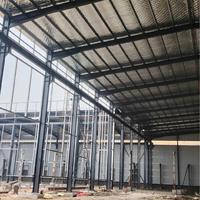 Pont préfabriqué en acier lourd pour l'immobilier avec processus de soudage, couleur personnalisée, conception en acier portique