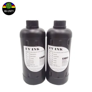 Tinta uv de botella de 1L para impresora de pared, cabezal plano para impresora uv de pared dura/suave, buena calidad, eps xp600 tx800 dx10 dx11 dx5