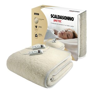 COMFORT 16800 Imetec - Manta Acolchada de Lana Merino Beige, Tamaño Doble, Control de Temperatura, Manta Interior Confortable - Product Image 2