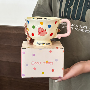 2025 nuovo simpatico cartone animato <span class=keywords><strong>tazza</strong></span> di ceramica fatto a mano gres casa bere <span class=keywords><strong>tazza</strong></span> di microonde per la colazione caffè sano caldo - Product Image 4
