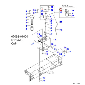 Tất cả các phụ tùng Xe ủi đất D155 d475 nắp bình thủy lực chính hãng 07092-01000 0709201000 cho KOMATSU - Product Image 4