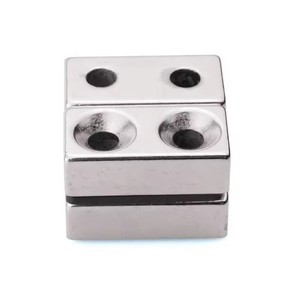 Nhà Máy Giá Hình Chữ Nhật Mạnh Mẽ Nam Châm Tùy Chỉnh Hình Dạng Vuông <span class=keywords><strong>Cube</strong></span> Chậu Rửa Lỗ Vòng Nam Châm Mảnh <span class=keywords><strong>NdFeB</strong></span> Neodymium Nồi Nam Châm N52 - Product Image 3