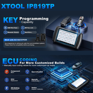 XTOOL IP819TP TPMS <strong>Programmer</strong> 39+ Reset Function OBD2 Scanner Diagnose Tool Key Programming Device for All Key Lost - Product Image 6
