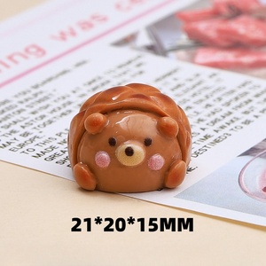 Offres Spéciales stéréoscopique ours résine breloques dessin animé résine breloques pour téléphone pour la décoration - Product Image 5
