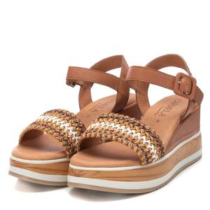 Sandales compensées en cuir pour femme Carmela 160589 style plateforme - Product Image 4