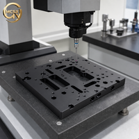 Plaque de base d'instrument de précision en aluminium découpée au laser OEM, pièce de métrologie découpée au laser CNC