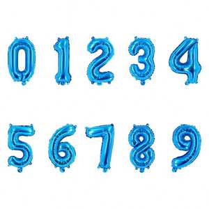 Globos de Número Metalizados de 16 Pulgadas en Varios Colores para Decoración de Fiestas, Precio al por Mayor - Product Image 4