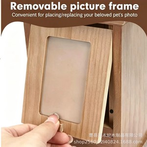 Wooden Pet <b>Urn</b> Rectangle 17.1cm High Durable Pet Memorial Box for <b>Cat</b> Dog - Product Image 3