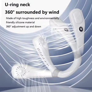 Ventilador de Cuello Portátil Sin Aspas, Recargable Tipo-C, con Pantalla Digital, para Deportes al Aire Libre y Viajes, Novedad 2026 - Product Image 4