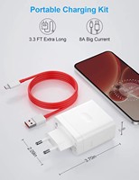 Adaptateur secteur USB de charge rapide SUPERVOOC 100W pour OPPO, câble USB pour Oppo Reno13 Pro 13 Pro+ 5G Find X8 Pro X7