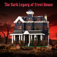 80011 Haunted Dark Mansion Building Blocks MOC Model Rumah Horor Seram MOC Bricks Kit DIY Scene Display Mainan Hadiah Halloween