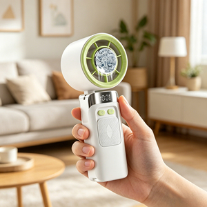 Carry-On Portable <b>Mini</b> Foldable Semiconductor Air Cooling <b>Fan</b> Summer Outdoor <b>Usb</b> Rechargeable 3600Mah - Product Image 1