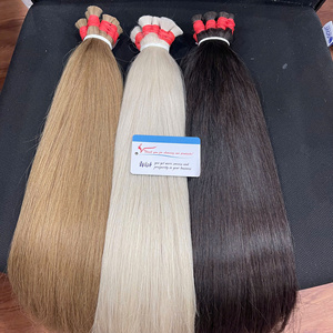 TOP 1 High Quality <b>Extensions</b> Bulk Hair 100% Raw Vietnamese Human Hair <b>Extensions</b> Bulk Bundle Wholesale Price From Factory - Product Image 3