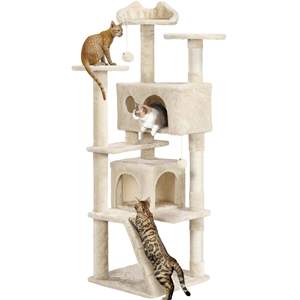 Torre tenda Pop-up per gatti con Tunnel in rete traspirante per uso interno esterno - Product Image 6