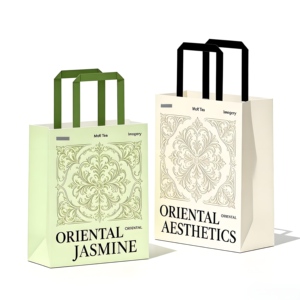 Bolsas de Papel Impresas Ecológicas de Estilo Vintage con Logotipo Personalizado, Biodegradables y Reutilizables para Librerías Independientes y Artesanos - Product Image 1