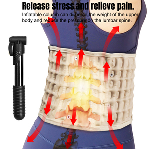 Ceinture de décompression <span class=keywords><strong>lombaire</strong></span> pour hommes et femmes, soulagement de la douleur au bas du dos, réglable, en caoutchouc, certifiée CE, dispositif de soutien articulaire - Product Image 6