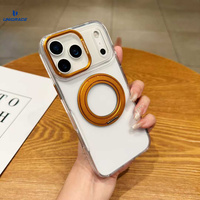 UNIGRACE-Coque magnétique transparente pour téléphone portable, support rotatif à 360 °, vente en gros pour I Phone 17, 15, 16, 17 Pro Max