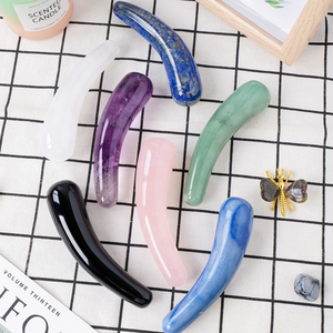 Varita de Masaje de Cuarzo Rosa Natural al por Mayor, Palo de Masaje de Cristal Energético, Dildo de Cuarzo para Mujeres - Product Image 5