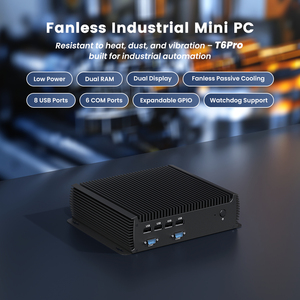 Mini PC industriel sans ventilateur Intel I3 <span class=keywords><strong>I5</strong></span> I7 Celeron J1900, pare-feu industriel, 2 ports Gigabit LAN, HD+MI+VGA, USB2.0*4, USB3.0*2 - Product Image 2