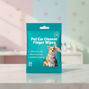 Lingettes nettoyantes pour animaux sans parfum, lingettes pour oreilles, lingettes pour doigts pour chiens et chats, taille personnalisable, douces, <span class=keywords><strong>non</strong></span> tissées, vente en gros - Product Image 1