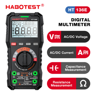 <span class=keywords><strong>Habotest</strong></span> เครื่องมือช่างไฟฟ้าอเนกประสงค์20000 HT136E ดิจิตอลมัลติมิเตอร์แบบดิจิทัล - Product Image 4