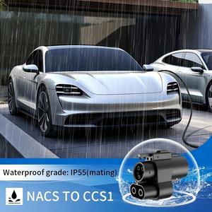 Adaptateur de charge EV NACS vers CCS1 pour Ford Mustang Mach E, VW ID4, Hyundai Ioniq 5, Tesla Supercharger, IP65, extérieur, AC - Product Image 5