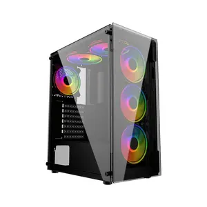 Tour personnalisée avec Logo de jeu rgb, ventilateur, ordinateur, boîtier OEM, châssis pc