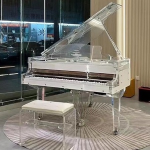 Muebles <span class=keywords><strong>de</strong></span> Hotel <span class=keywords><strong>de</strong></span> Lujo Modernos, Piano <span class=keywords><strong>de</strong></span> Cola Transparente, Madera Maciza, Luces LED <span class=keywords><strong>de</strong></span> Colores, Mecánico, para Conciertos, Escenarios y Hogar - Product Image 2