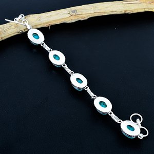 Handmade Larimar <b>Bracelet</b> Handmade Antique Style Handmade Adjustable Design <b>Bracelet</b> Natural Gemstone Jewelry - Product Image 2