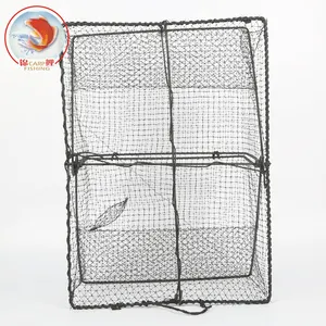 High Strength Customized Fish Lobster Shrimp Minnow Crab Cast Aquaculture Mesh Traps Square fish cage trap