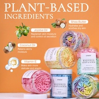 Savon gommage corporel au beurre de karité personnalisé Crème de bain melon d'eau fraise latte Rasage Produit de beauté pour soins personnels